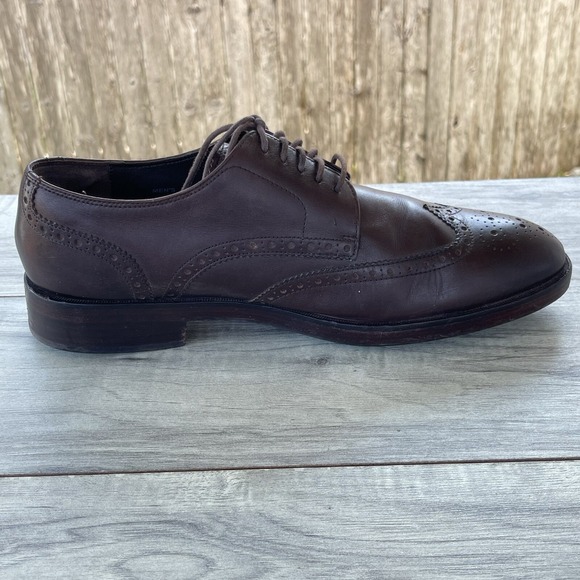 COLE HAAN Grand OS Wingtip Oxfords Men 8M Brown Leather Watson Brogue Dress Shoe - Picture 8 of 11